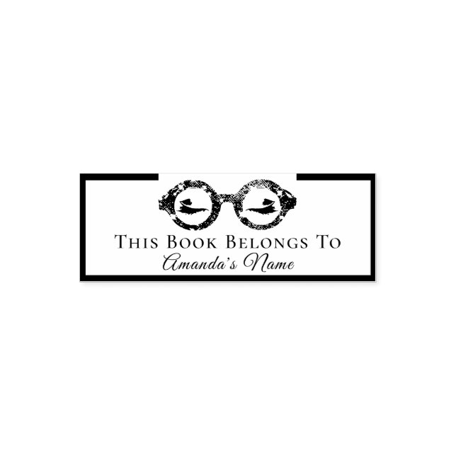 Carimbo Auto Entintado Este Livro Pertence Ao Nome Personalizado Rapariga (Design)