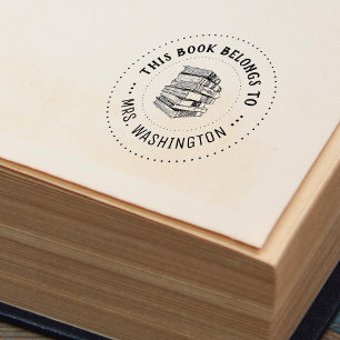 Carimbo Auto Entintado Este Livro Pertence Personalizado