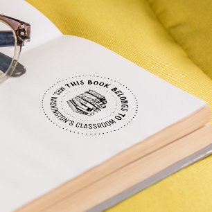Carimbo Auto Entintado Este Livro Pertence Personalizado