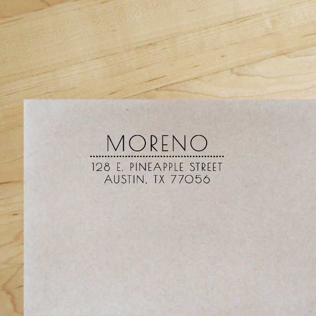 Carimbo Auto Entintado Estilo sofisticado Endereço de Retorno de Chic ("Everyday is abundantly beautiful." 
Sincerely Best Wishes from Lucky Design World)