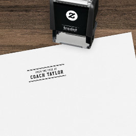 Carimbo Auto Entintado Estilos De Variedade Da Mesa Do Treinador