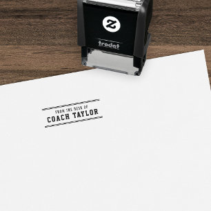 Carimbo Auto Entintado Estilos De Variedade Da Mesa Do Treinador