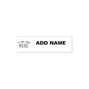 CARIMBO AUTO ENTINTADO ESTILOSO BRANCO PERSONALIZÁVEL MODERNO VERIFICADO