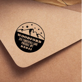 Carimbo Auto Entintado Estrelas e Costeletas de Montanha Russas