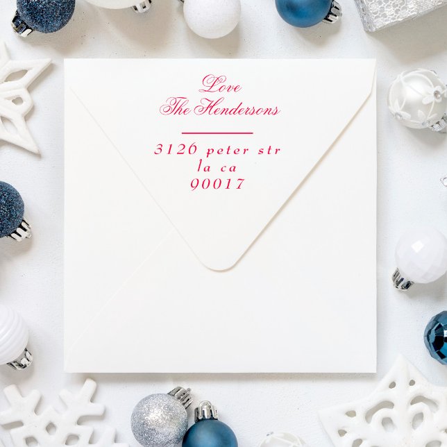 Carimbo Auto Entintado Etiqueta de devolução tradicional Classic Elegant  (Criador carregado)