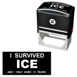 Carimbo Auto Entintado Eu Sobrevivi à ICE 