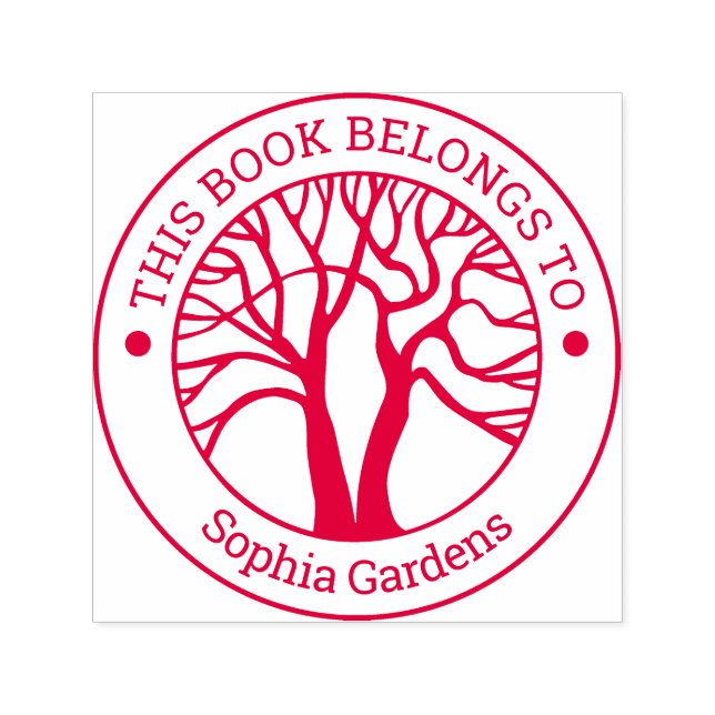 Carimbo Auto Entintado Ex-Libris - Árvore da Vida (Design)