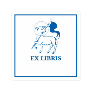 Carimbo Auto Entintado Ex-libris do Cordeiro de Deus