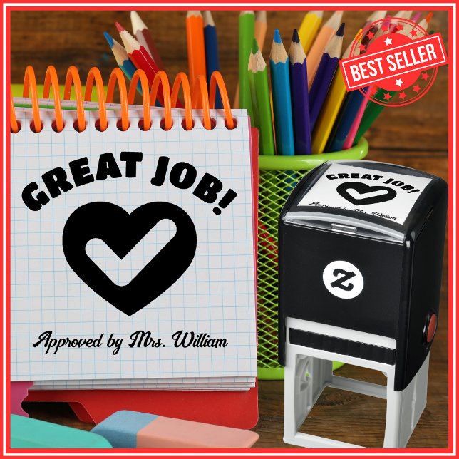 Carimbo Auto Entintado Excelente Cardíaco Carraça Formando Professora Enc (Criador carregado)