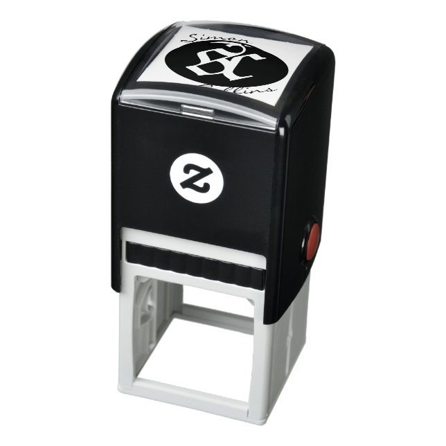 Carimbo Auto Entintado ExLibris, antiga medieval monograma e assinatura (Produto)