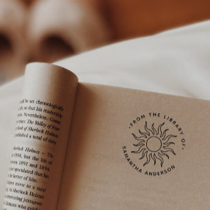 Carimbo Auto Entintado Faça o seu a partir da Biblioteca de Boho Sol