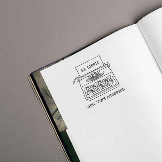 Carimbo Auto Entintado Faça o seu | Máquina de Escrever | Da Biblioteca D (Criador carregado)