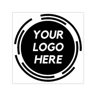 Carimbo Auto Entintado Faça o seu próprio logotipo de empresa no ciclo de