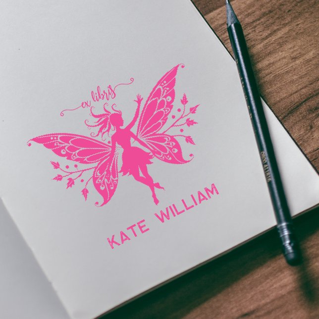 Carimbo Auto Entintado Fada ex líbris (Criador carregado)