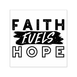 Carimbo Auto Entintado Faith Fuels Hope Quote – Uplifting Christian Art