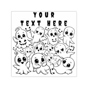 Carimbo Auto Entintado Fantasmas do Bebê assustam o bom humor do Dia das 