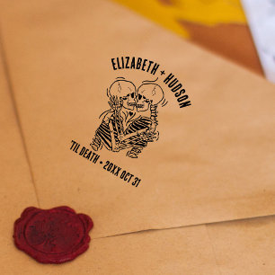 Carimbo Auto Entintado Favoritos para festas do casamento gótico dos aman