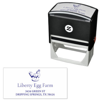 Carimbo Auto Entintado Fazenda de frango vintage personalizada