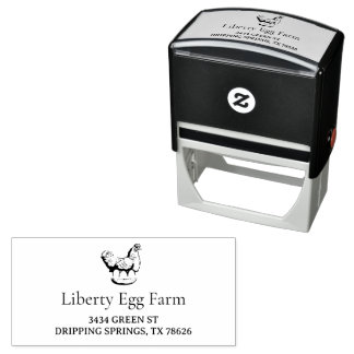 Carimbo Auto Entintado Fazenda de frango vintage personalizada