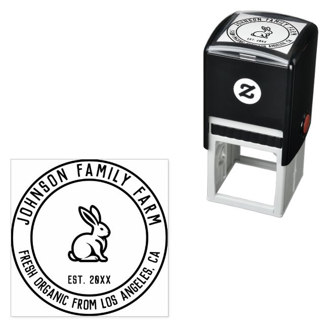 Carimbo Auto Entintado Fazenda Personalizada da Família Vintage (In Situ)