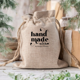 Carimbo Auto Entintado Feita à mão com amor Coração