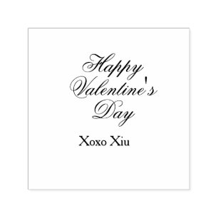 Carimbo Auto Entintado Feliz dia dos namorados rosa roxo xoxo amor nome c