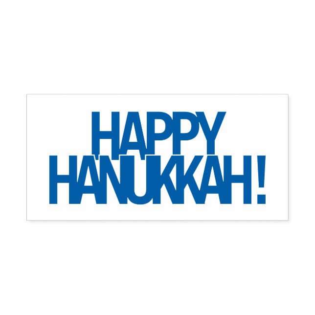 Carimbo Auto Entintado Feliz Hanukkah! (Design)