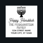 Carimbo Auto Entintado Feliz Hanukkah Chanukah Lit Menorah Name Address<br><div class="desc">Hanukkah Chanukah Feliz Nome Menorah Nome Retorno =======</div>