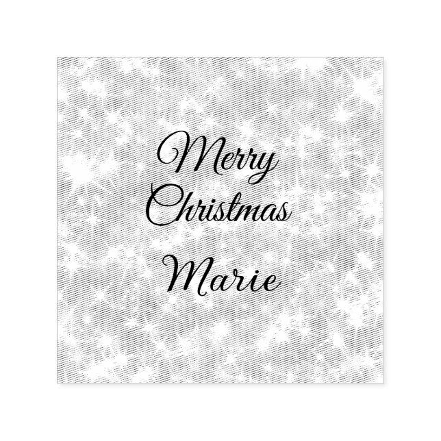 Carimbo Auto Entintado Feliz Natal adiciona nome vermelho brilho (Design)