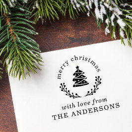 Carimbo Auto Entintado Feliz Natal Globe