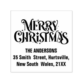 Carimbo Auto Entintado Feliz Natal Personalizado