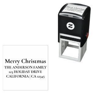 Carimbo Auto Entintado Feliz Natal Personalizado