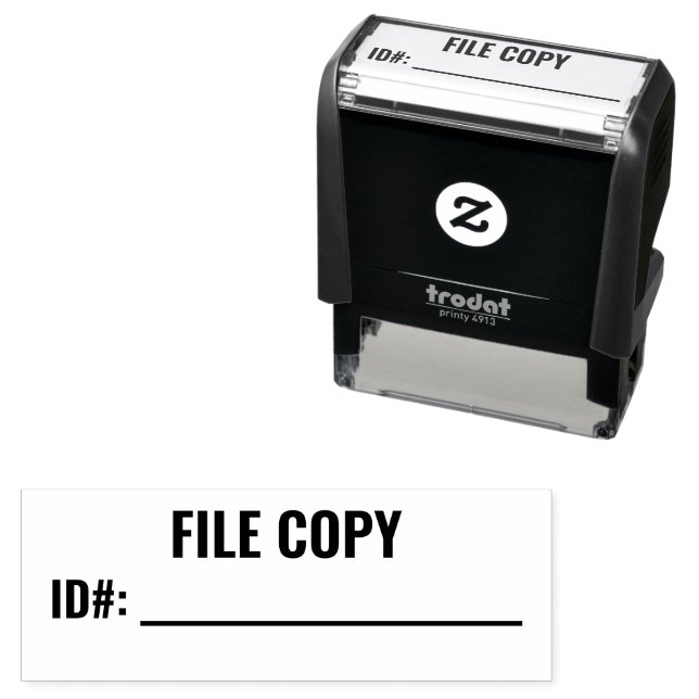 Carimbo Auto Entintado FILE COPY | Office File Number & Date (In Situ)