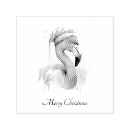 Carimbo Auto Entintado Flamingo Snowbird do Papai Noel, personalizado