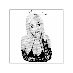 Carimbo Auto Entintado Flirty loira Thunder_Cove