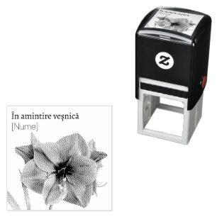 Carimbo Auto Entintado Flores para sempre