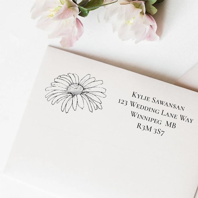 Carimbo Auto Entintado Flores Selvagens Cogumelos Azuis Florais (Criador carregado)