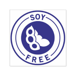 Carimbo Auto Entintado Food Allergy Icon Soy Free