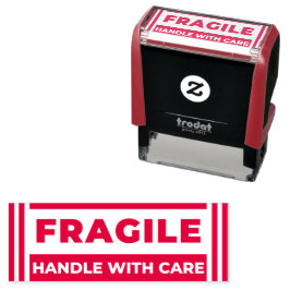 Carimbo Auto Entintado Fragile (Handle with Care Order) Business Office