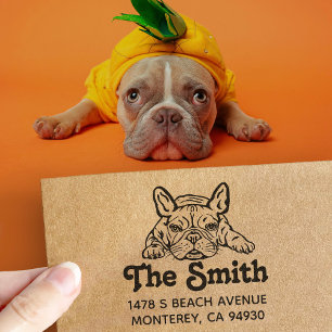 Carimbo Auto Entintado Francês Bulldog Dog Owner Gift Return