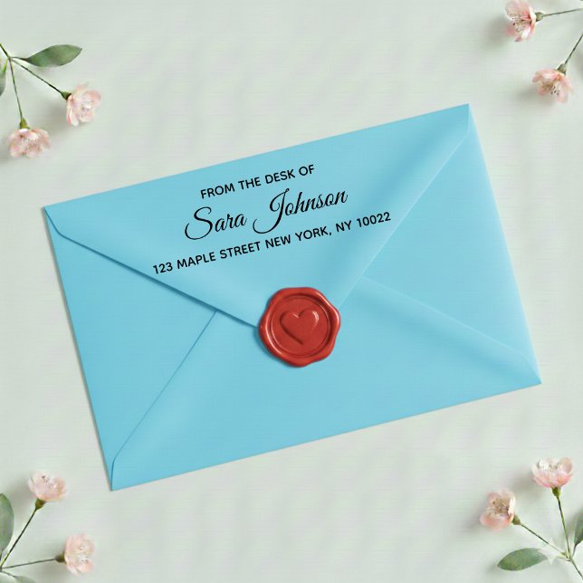 Carimbo Auto Entintado From the Desk Of Custom Address Stamp  (Criador carregado)