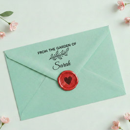 Carimbo Auto Entintado From the Garden of Custom Name Stamp