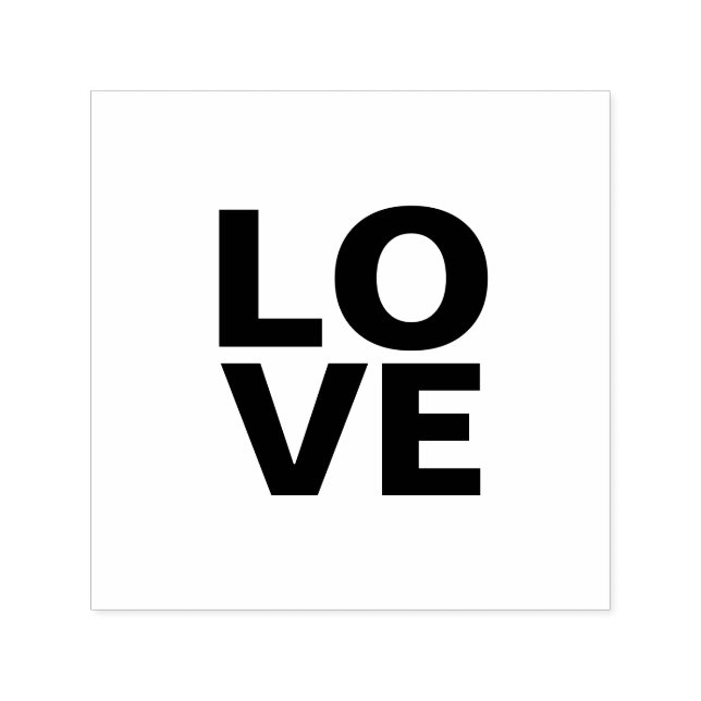 Carimbo Auto Entintado Fundo Cinza Ardósia Moderno Amor Casamento  (Design)