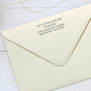 Carimbo Auto Entintado Futuro Sr. Sra. Roteiro Casais Endereço de Devoluç