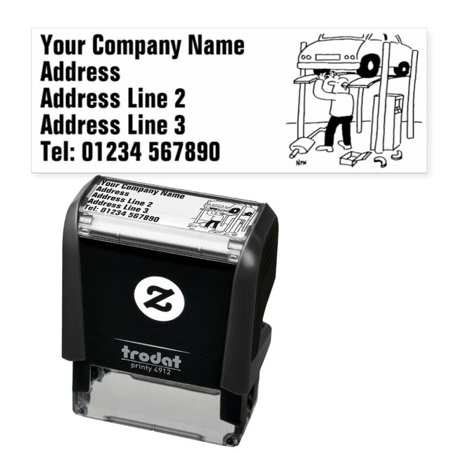 Carimbo Auto Entintado Garagem de reparos e manutenção de veículos (Criador carregado)