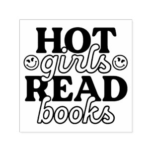 Carimbo Auto Entintado Garotas Quentes Lêem Livros
