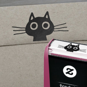 Carimbo Auto Entintado Gato bonito do gatinho do animal de estimação co