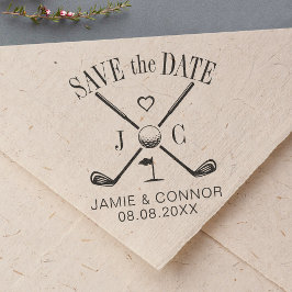 Carimbo Auto Entintado Golf Let's Par-Tee Wedding Save the Date