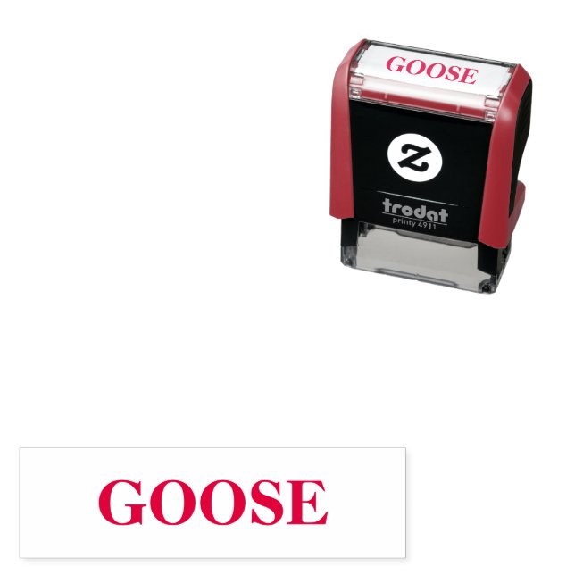 Carimbo Auto Entintado Goose Custom Text Self-Inking Stamp for Crafts (In Situ)