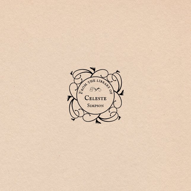 Carimbo Auto Entintado Gótica Swirls | Da biblioteca de personalizados (Criador carregado)